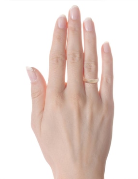 Argolla de oro 14 k Valessa diamante