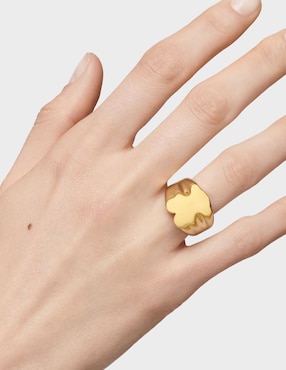 Anillo de oso Tous Sweet Dolls de plata P 925 con acabado baño de oro