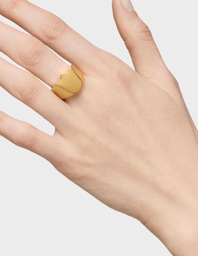 Anillo de flor Tous Sweet Dolls de plata P 925 con acabado baño de oro