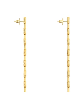 Aretes de eslabones tous de plata p 925 con acabado baño de oro