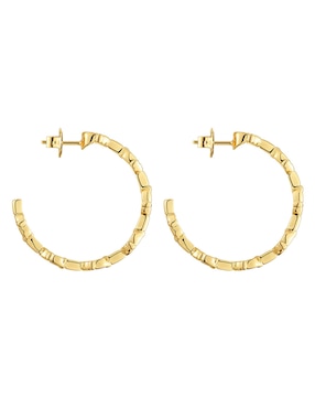 Aretes tous de plata p 925 con acabado baño de oro