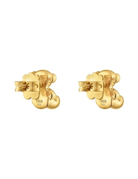 Broqueles de oso Tous Bold Bear de plata P 925 con acabado baño de oro