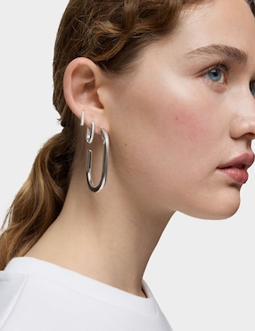 Aretes Tous Line de plata P 925 con acabado brillante