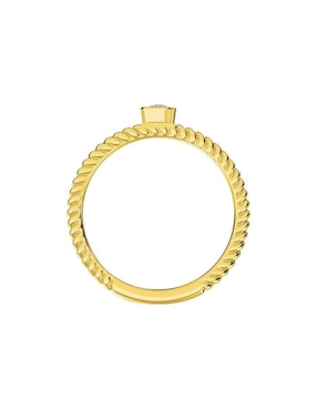Anillo de compromiso de oro amarillo 14 k Amore Mio diamante
