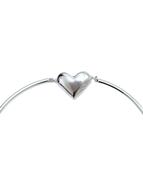 Brazalete Aretize de plata P 925 Corazón con acabado lustre