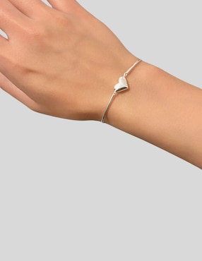 Brazalete Aretize de plata P 925 Corazón con acabado lustre