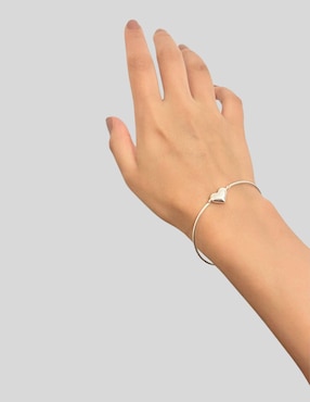 Brazalete Aretize de plata P 925 Corazón con acabado lustre