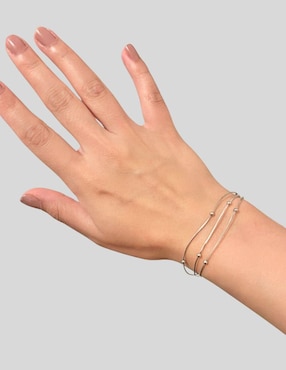 Brazalete Aretize de plata P 925 con acabado lustre
