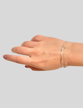 Brazalete Aretize de plata P 925 con acabado lustre