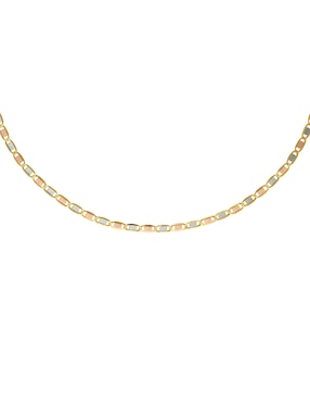 Collar De Eslabones Dinasti De Oro Florentino 14 K