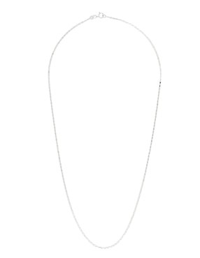 Collar de eslabones Dinasti de oro blanco 14 K