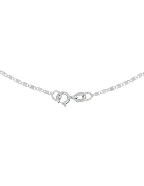 Collar de eslabones Dinasti de oro blanco 14 K
