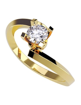 Anillo De Compromiso De Oro 14 K Amore Mio