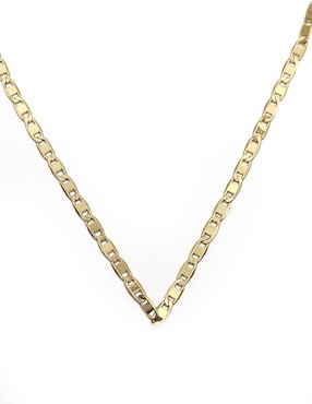 Collar De Eslabones Moon De Oro Laminado 10 K