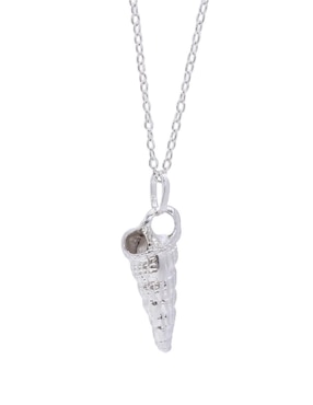 Collar con dije de concha Teresa Díaz Joyería Mexicana de plata P 925