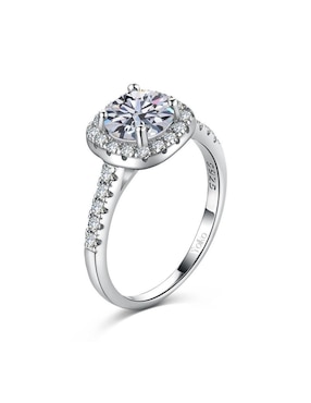Anillo de compromiso de plata P 925 Yoiko zirconia