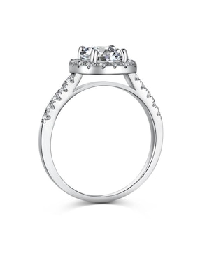 Anillo de compromiso de plata P 925 Yoiko zirconia