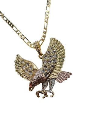 Collar con dije de águila Limerence By Claudia Herrera Ave de oro laminado 14 K