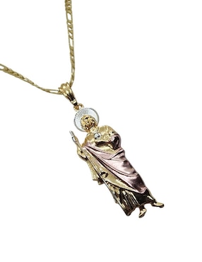 Collar con dije san judas tadeo Limerence By Claudia Herrera San Judas de oro laminado 14 K