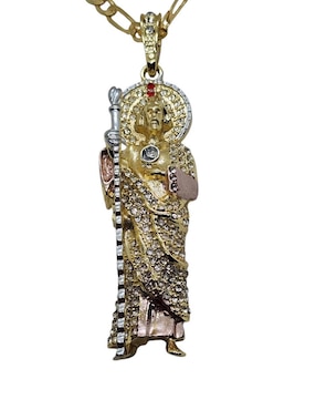 Collar con dije san judas tadeo Limerence By Claudia Herrera San Judas de oro laminado 14 K