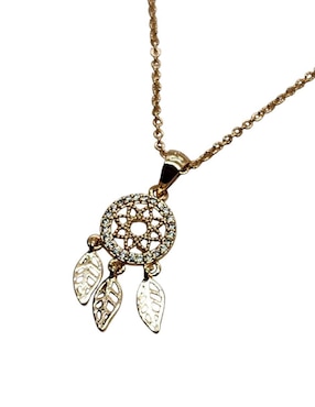 Collar con dije de atrapasueños Limerence By Claudia Herrera Sueños Protegidos de oro laminado 14 K
