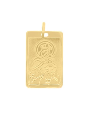 Dije De Virgen Fianelli Escapulario Virgen De Oro Amarillo 14 K