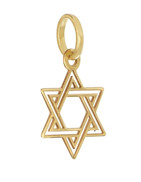 Dije de estrella Dinasti de oro amarillo 14 K