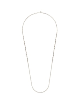 Collar de eslabones Dinasti de oro blanco 14 K
