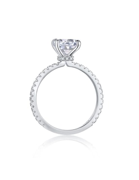 Anillo de compromiso de plata P 925 Yoiko zirconia