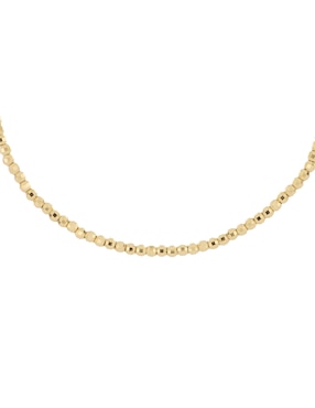 Pulsera Dinasti de oro 14 K con acabado diamantado