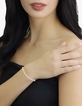 Pulsera Dinasti de oro 14 K con acabado brillante