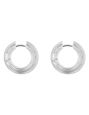 Aretes redondos Tous 1950 de plata P 925 con acabado brillante
