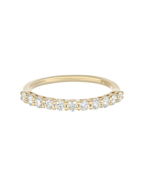 Anillo Valoro Ever for You 14 k de oro amarillo diamante pavé