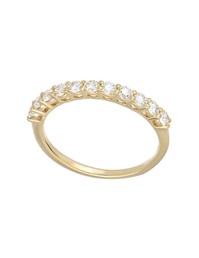 Anillo Valoro Ever for You 14 k de oro amarillo diamante pavé