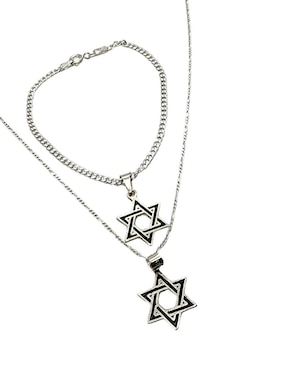Collar y pulsera de estrella Limerence by Claudia Herrera de plata P925