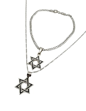 Collar y pulsera de estrella Limerence by Claudia Herrera de plata P925