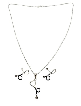 Aretes y collar Limerence by Claudia Herrera de plata P925