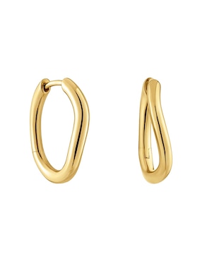 Aretes De Aro Circular TOUS New Hav De Oro Amarillo 18 K Con Acabado Brillante