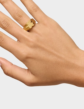 Anillo de oso Tous Sweet Dolls de plata P 925 baño de oro