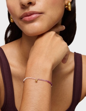 Pulsera Tous de plata con rodolita p 925 Bold Bear