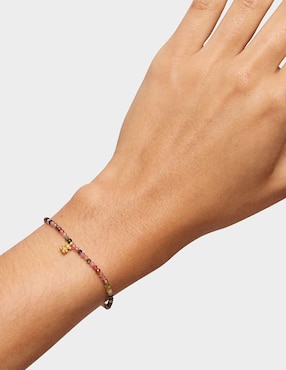 Pulsera Tous de plata con turmalina p 925 Bold Bear con acabado baño de oro