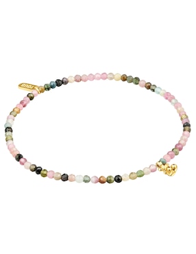 Pulsera Tous de plata con turmalina p 925 Bold Bear con acabado baño de oro