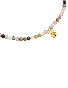 Pulsera Tous de plata con turmalina p 925 Bold Bear con acabado baño de oro