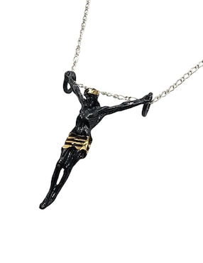 Collar con dije cristo Limerence By Claudia Herrera de plata P 925