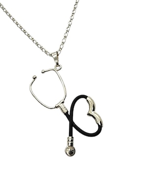 Collar con dije Limerence By Claudia Herrera Estetoscopio de plata P 925