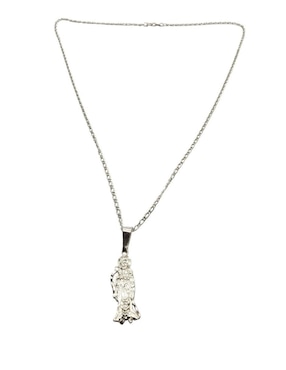 Collar con dije Limerence By Claudia Herrera Santa Muerte de plata P 925