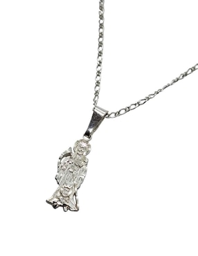 Collar con dije Limerence By Claudia Herrera Santa Muerte de plata P 925