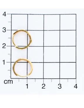 Arracadas Joyerías Bizzarro de oro con acabado brillante zirconia