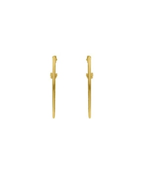 Arracadas Joyerías Bizzarro de oro amarillo 14 K con acabado brillante