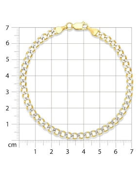 Pulsera Joyerías Bizzarro de oro 14 K con acabado brillante